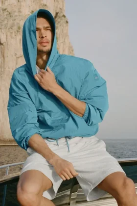 Axis Kapuzenpullover – Blue Breeze