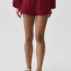 Baumwoll-High-Waist-Shorts „Real Deal“ – „Summer Romance Red“