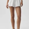 Baumwoll-High-Waist-Shorts „Real Deal“ – Weiß