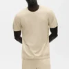 Baumwoll-Kaschmir-Pullover „Ever Soft“ mit Kurzarmshirts – Sandy Beige