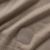 Baumwoll-Kaschmir-Shirt „Ever Soft“ mit Kurzarmshirts und Rundhalsausschnitt – Gravel