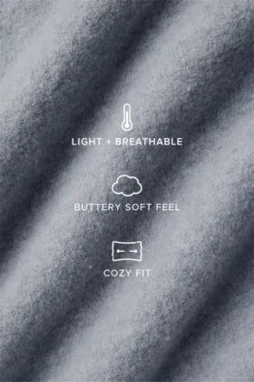 Übergroßer Schal aus Merinowolle – Hazy Heather Grey
