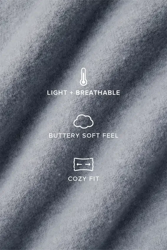 Übergroßer Schal aus Merinowolle – Hazy Heather Grey