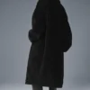 Übergroßer Sherpa-Trench – Schwarz