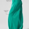 Breezy-Hose mit weitem Bein (lang) – Fichtengrün