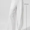 Breezy-Hose mit weitem Bein (lang) – Weiß