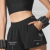Breezy-Shorts – Schwarz