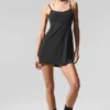 Breezy Tennis-Kleid – Schwarz
