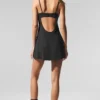Breezy Tennis-Kleid – Schwarz