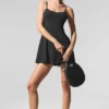 Breezy Tennis-Kleid – Schwarz
