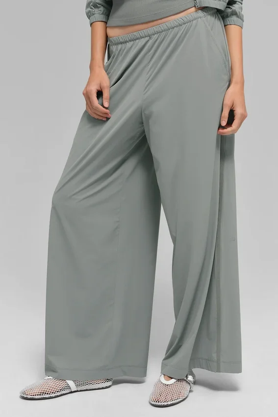 Breezy Wide Leg Hose (Regular) – Lunar Grey