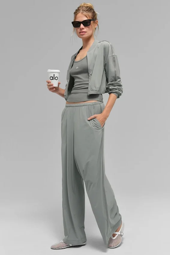 Breezy Wide Leg Hose (Regular) – Lunar Grey