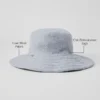 Bucket-Hut aus Merinowolle – Hazy Heather Grey