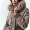 Bunny-Slope-Jacke aus Wollmischung – Alpine Cocoa Heather