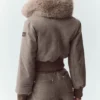 Bunny-Slope-Jacke aus Wollmischung – Alpine Cocoa Heather