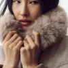 Bunny-Slope-Jacke aus Wollmischung – Alpine Cocoa Heather