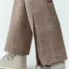 Bunny Slope Latzhose aus Wollmischung – Alpine Cocoa Heather