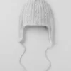 Cable Knit Winter Bliss Ohrenschützer-Mütze – Athletic Heather Grey
