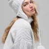 Cable Knit Winter Bliss Ohrenschützer-Mütze – Athletic Heather Grey
