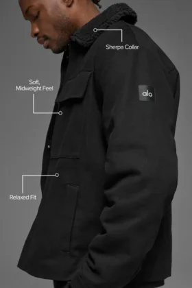 Canvas Utility Shacket – Schwarz