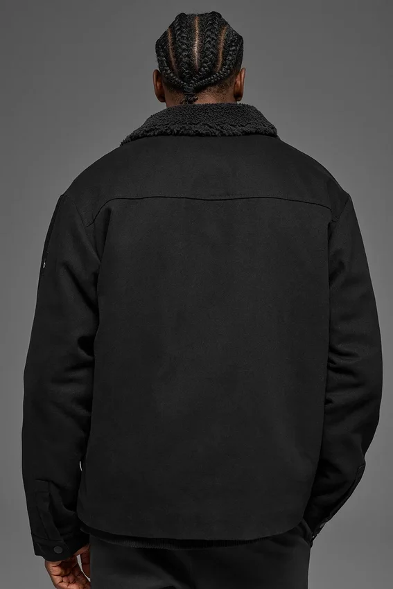 Canvas Utility Shacket – Schwarz