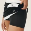 Capri-Rock „Dream“ aus Baumwolle und Kaschmir mit High-Waist – Schwarz/Weiß