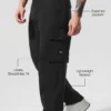 Cargo-Ripstop-Hose – Schwarz