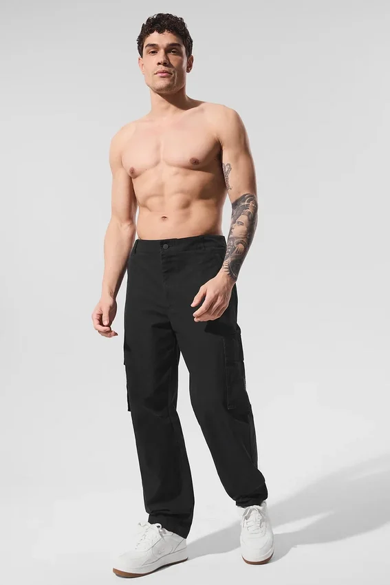 Cargo-Ripstop-Hose – Schwarz