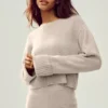 Cashmere Embrace Pullover – Oat Heather
