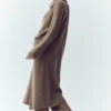 Cashmere Northstar Long Cardigan – Alpine Cocoa Heather