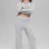 Cashmere Plush Waffle Full Zip Hoodie – Athletic Heather Grey