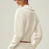 Cashmere Radiate Jacke – Elfenbein