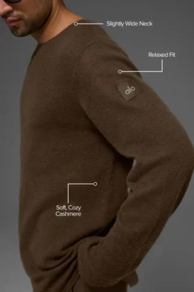 Cashmere Reform Langarmshirt – Espresso