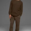 Cashmere Reform Langarmshirt – Espresso