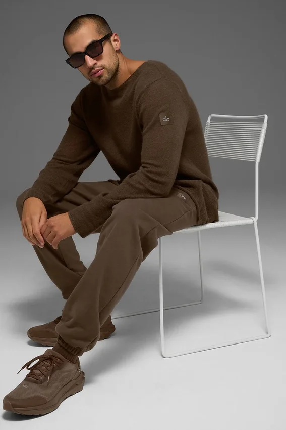 Cashmere Reform Langarmshirt – Espresso