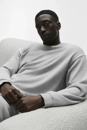 Chill Pullover mit Rundhalsausschnitt – Athletic Heather Grey
