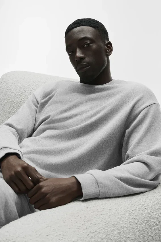 Chill Pullover mit Rundhalsausschnitt – Athletic Heather Grey