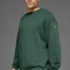Chill-Pullover mit Rundhalsausschnitt – Kleegrün