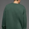Chill-Pullover mit Rundhalsausschnitt – Kleegrün