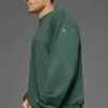 Chill-Pullover mit Rundhalsausschnitt – Kleegrün