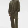 Chill-Pullover mit Rundhalsausschnitt – Olive Tree