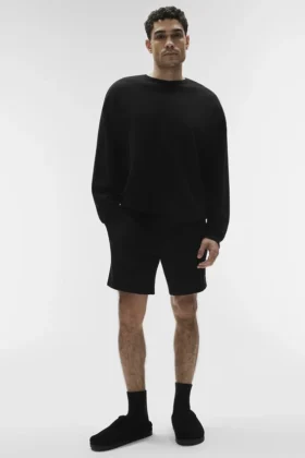Chill Pullover mit Rundhalsausschnitt – Schwarz