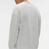 Chill Pullover mit Rundhalsausschnitt – Weiß meliert
