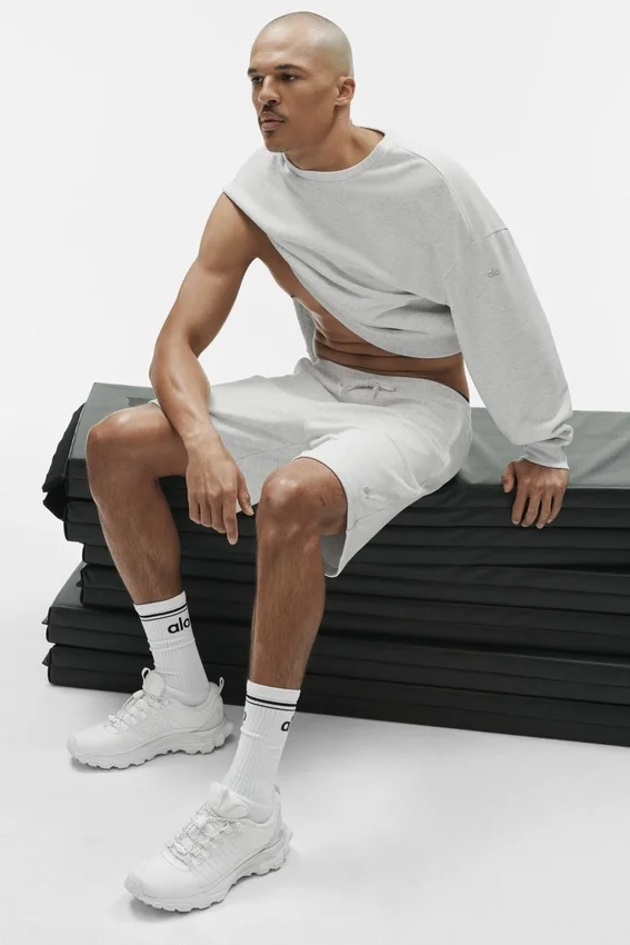 Chill Shorts – Weiß meliert