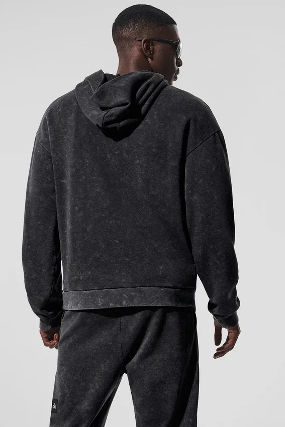 Chill Vintage Wash Hoodie – Black Wash