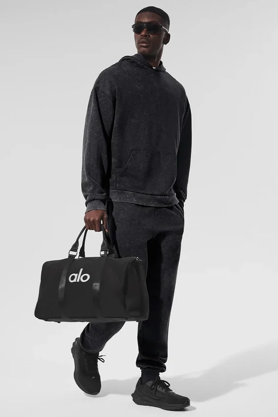Chill Vintage Wash Hoodie – Black Wash