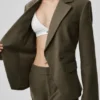 Cinch-Blazer – Olive Tree