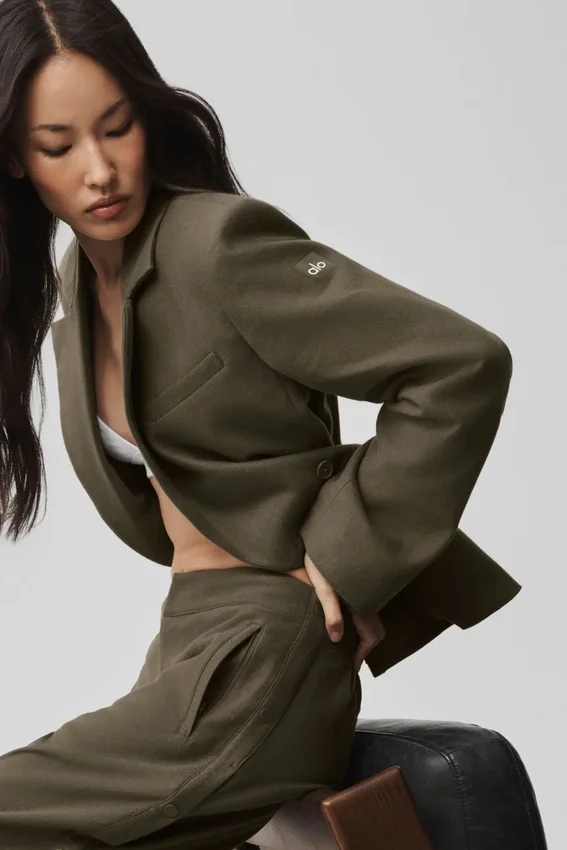 Cinch-Blazer – Olive Tree