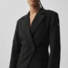 Cinch-Blazer – Schwarz