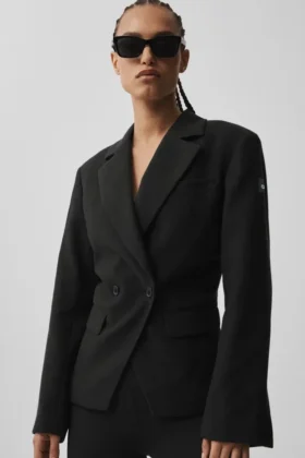 Cinch-Blazer – Schwarz